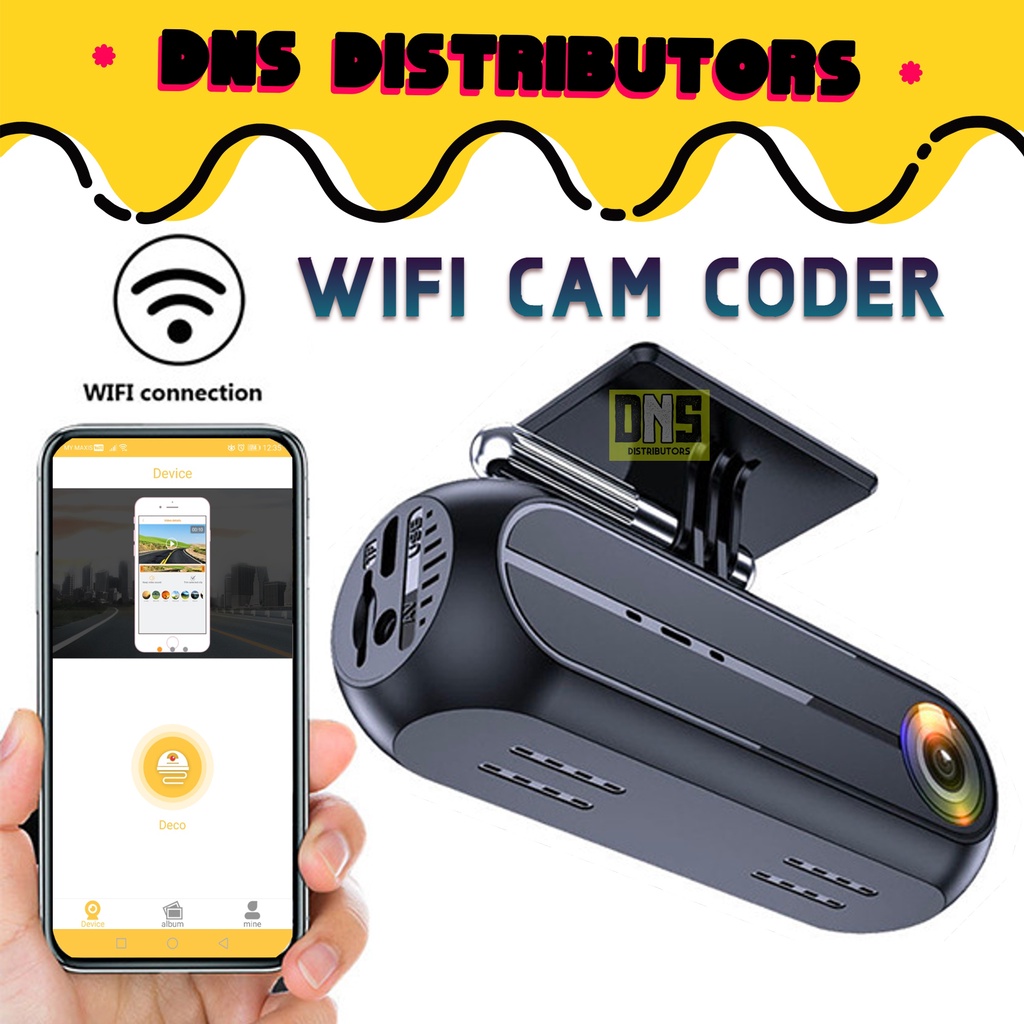 WiFi Mini Dash Cam HD 1080P WiFi Car Camera DVR Video Recorder Night Vision G-Sensor