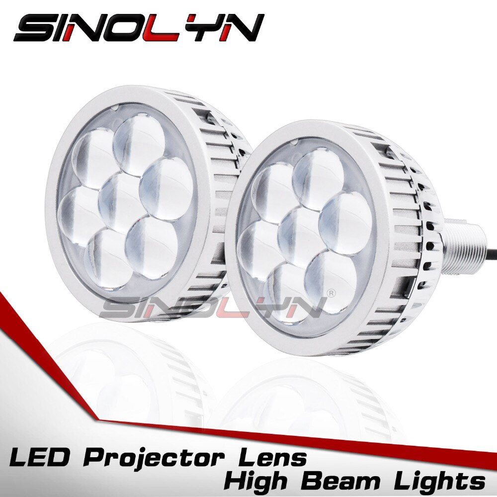3.0'' Car LED Headlight H7 H1 9005 9006 High Beam Projector Lens LED Devil Demon Eyes Accessories Retrofit DIY Styling