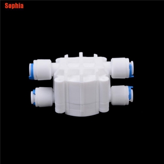 4 Way 1//4 Port Auto Shut Off Valve For RO Reverse Osmosis Water Filter*hu