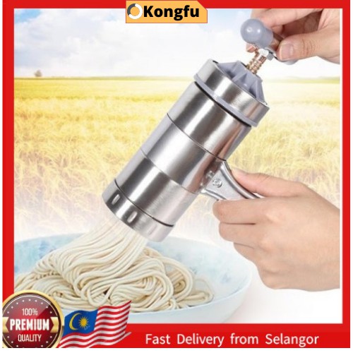 *Ready Stock* Pressure Noodle Machine Pasta Maker Stainless Steel Manual Homemade Ampia Mesin Mee Mi 搅面机