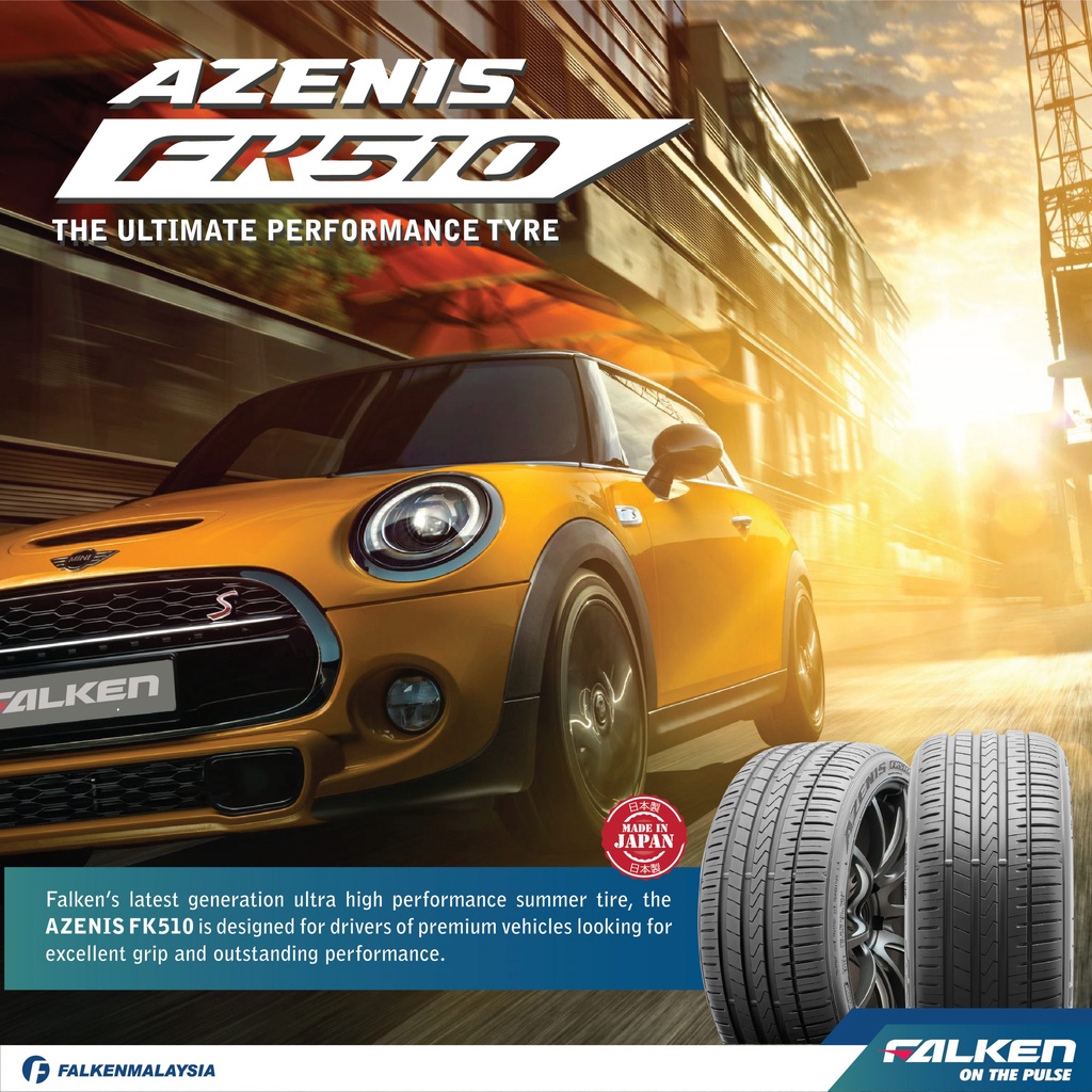 235/40R18 FALKEN AZENIS FK510 (Japan) Ultra High Perfomance Tyre Uhp Tyre  235/40/18 235 40 18 | Shopee Malaysia