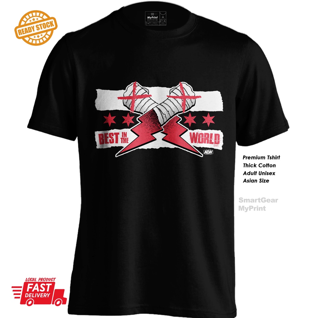 CM Punk Nexus Wrestling AEW wwe tshirt cotton | Shopee Malaysia