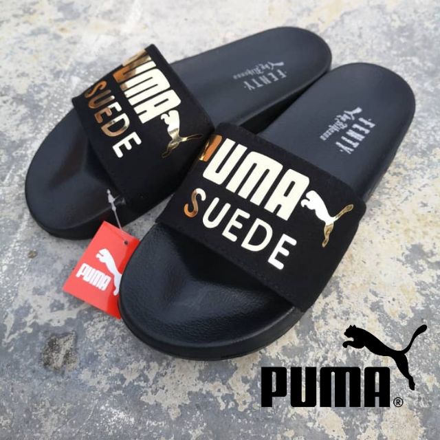 puma suede flip flops