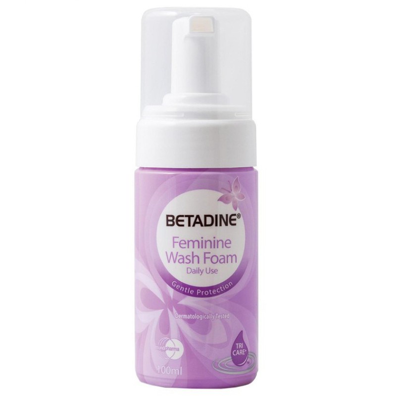 Betadine Daily Feminine Wash Pump Foam (purple) 100ml (exp: 12 2024 