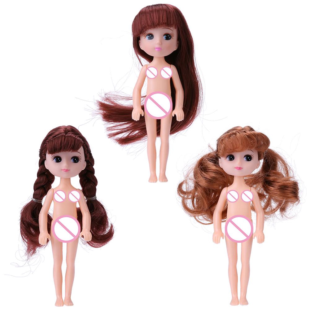 Vesended 2pcs Plastic Pvc Nude Doll With Hairstyle Cake Bake Mold