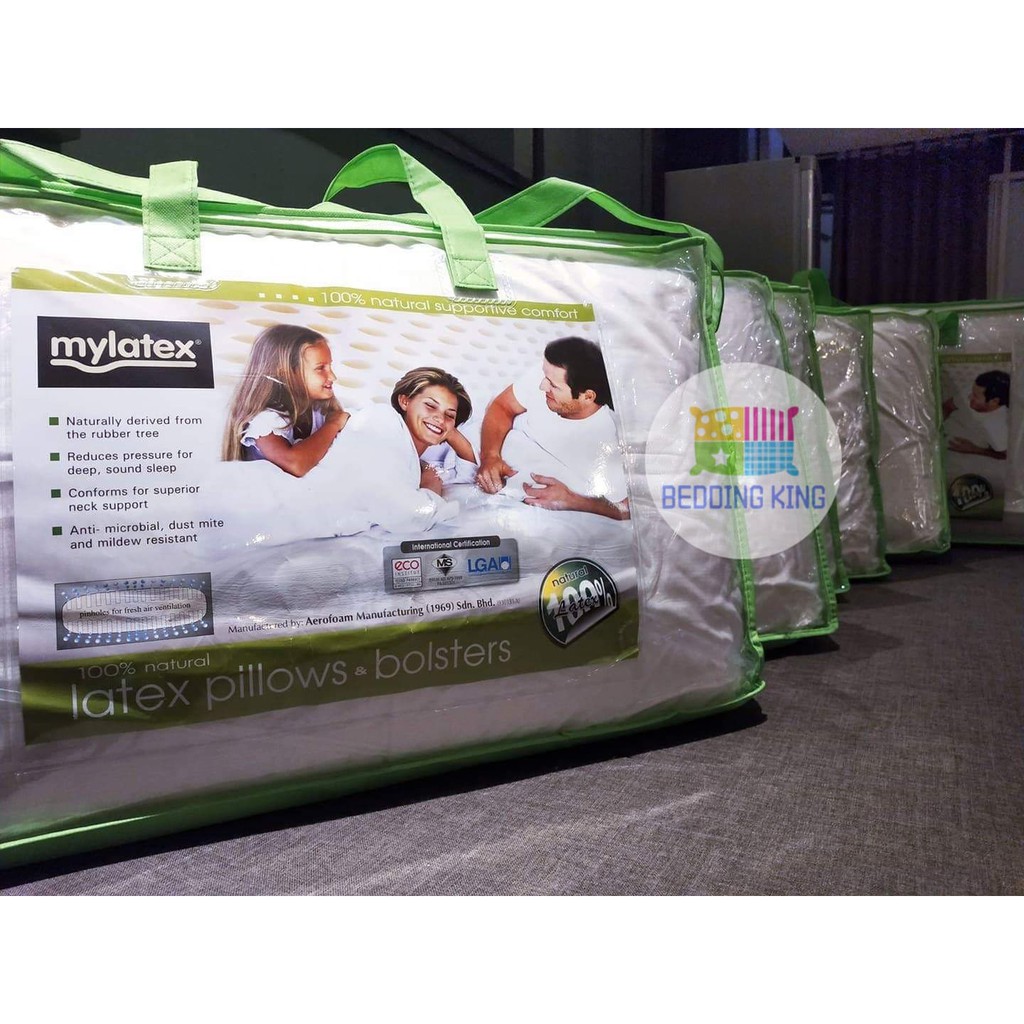 Supportive Mylatex 100 Natural Latex Pillow Shopee Malaysia
