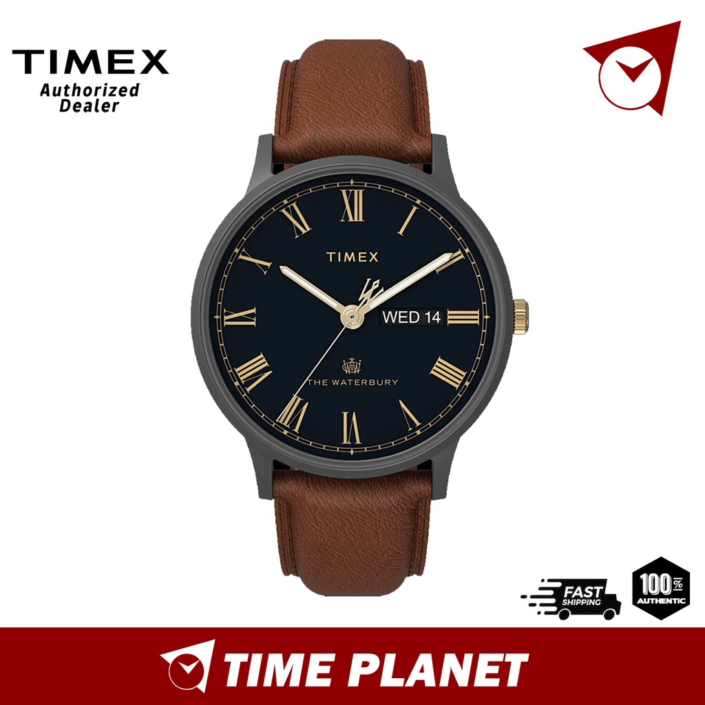 Official Warranty] Timex Waterbury Classic Day/Date 40mm Leather Strap Watch  TW2U88500 | Shopee Malaysia