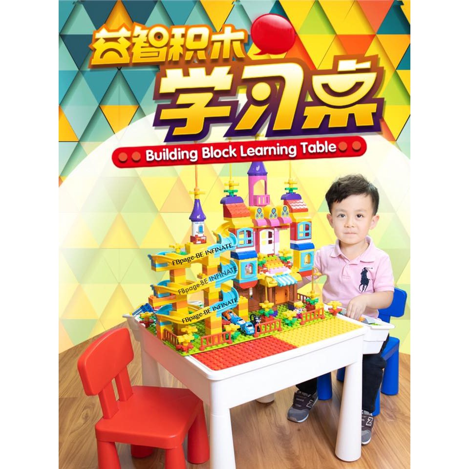 Building Block Learning Table Shopee Malaysia