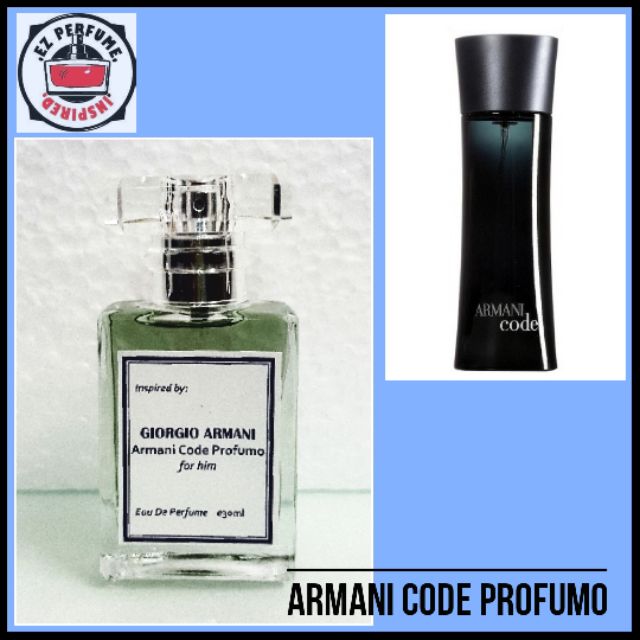 armani code for him