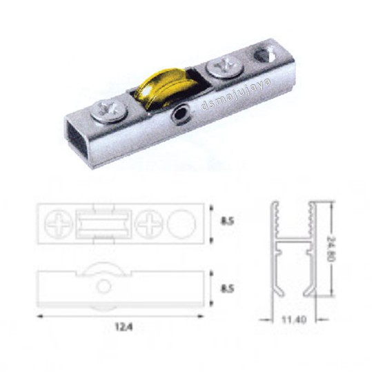 Showcase Roller 003 Aluminium Door Roller Glass Door Roller