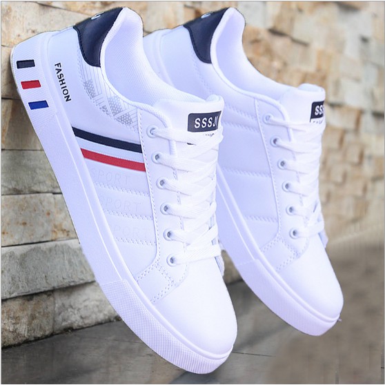 【high Quality】kasut Lelaki Mens Casual Sneakers White Running Shoes For Men Korean Style Fashion 2123