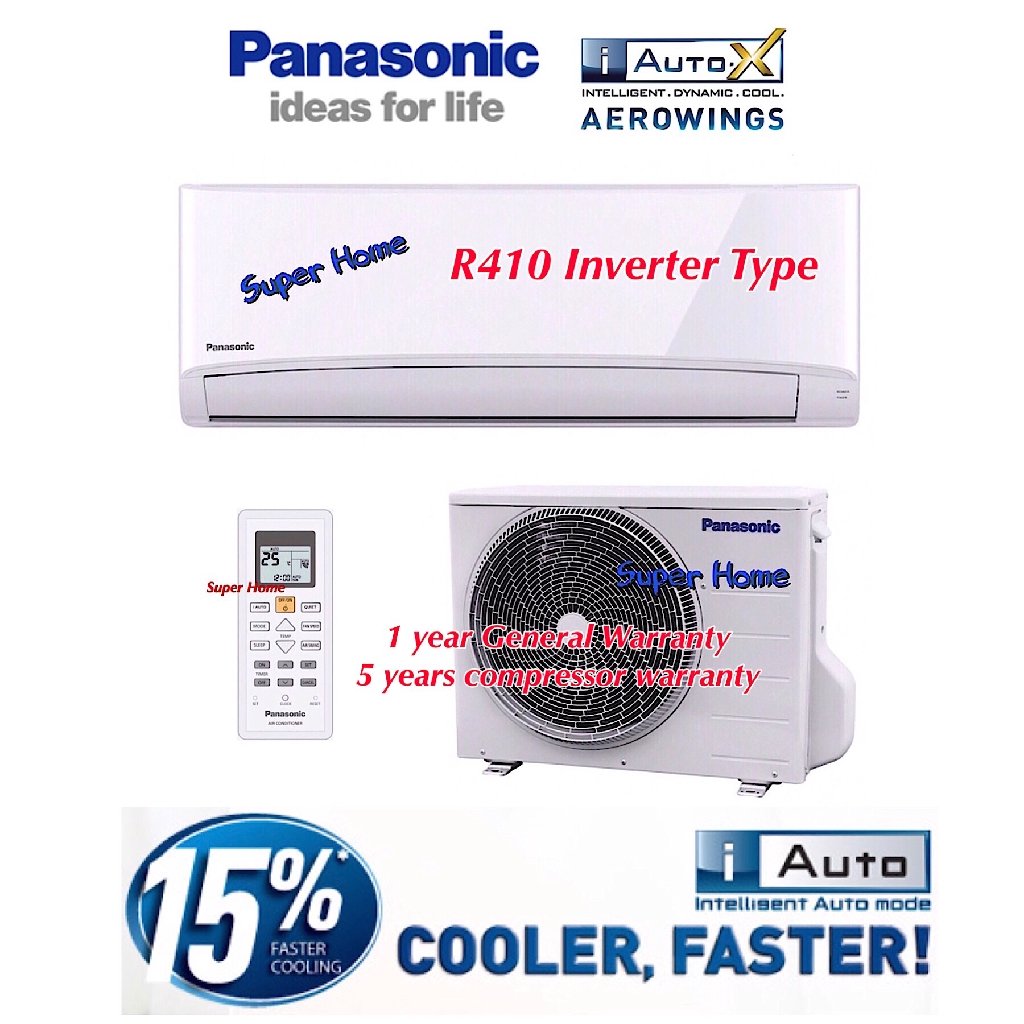 Panasonic Cs Ps12tkh Cu Ps12tkh 1 5hp Standard Inverter Air Conditioner R410a 5 Star Energy Saving Aircond Shopee Malaysia