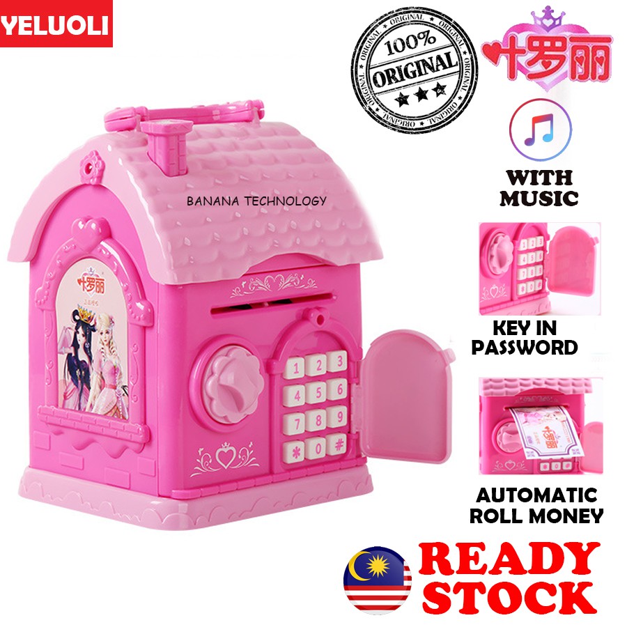 Mini Atm Money Saving Box Anime Doll House - Tabung Duit ...