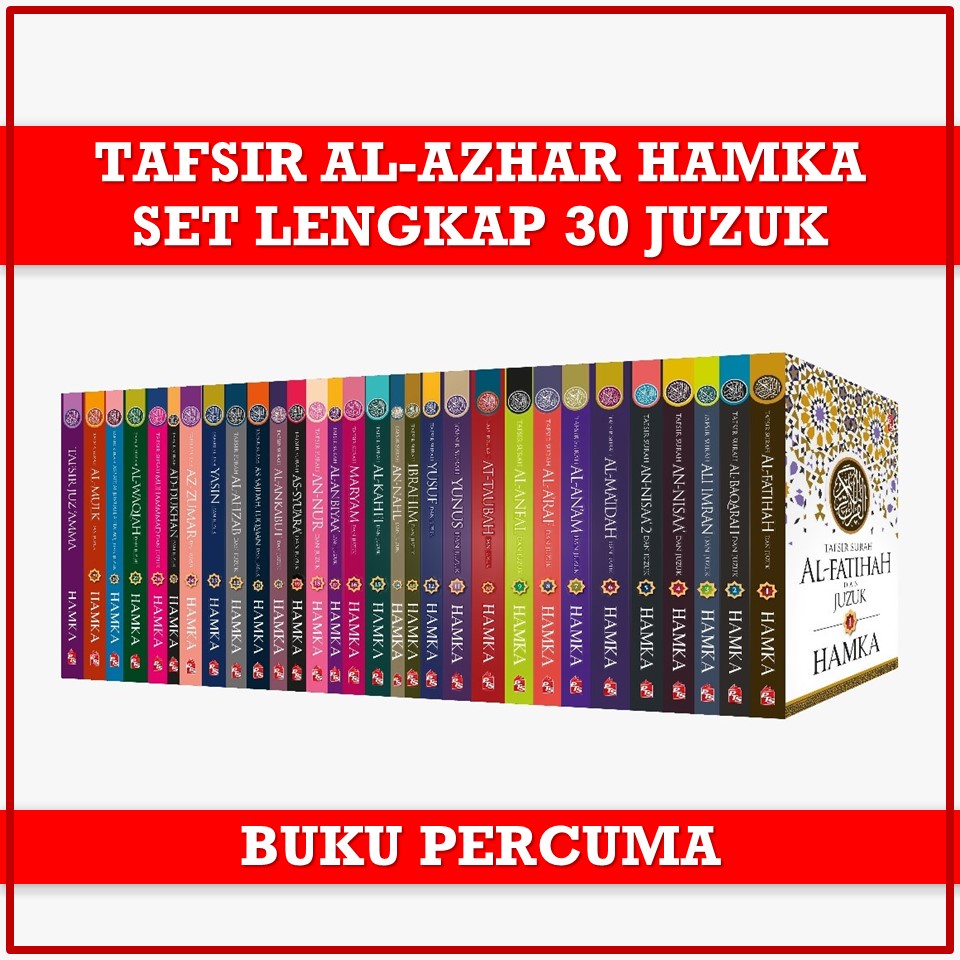 Tafsir Al Azhar Hamka Set Lengkap 30 Juzuk Tafsir Al Quran Dalam Bahasa Melayu Buku 3674