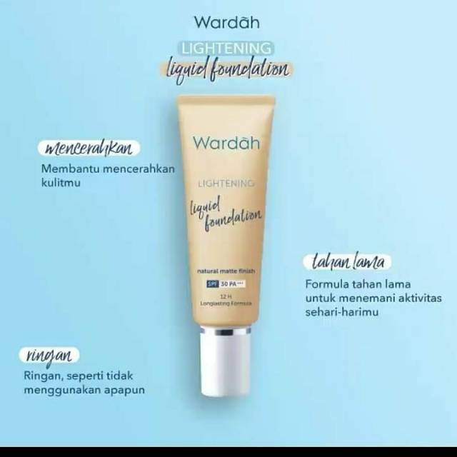 lightening foundation wardah