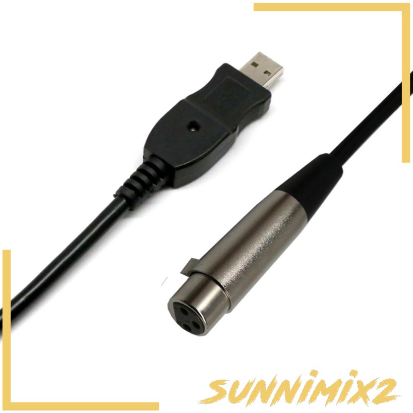Xlr To Usb Audio Cable Instrument Microphone To Usb Interface Converter Shopee Malaysia