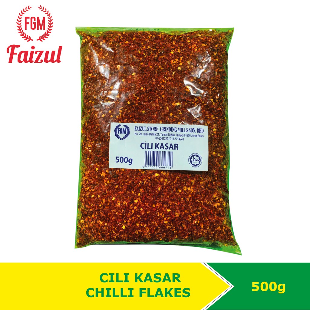 Chili Flakes 500G FAIZUL [Premium]/ Cili Kasar 🌶🌶 Shopee Malaysia