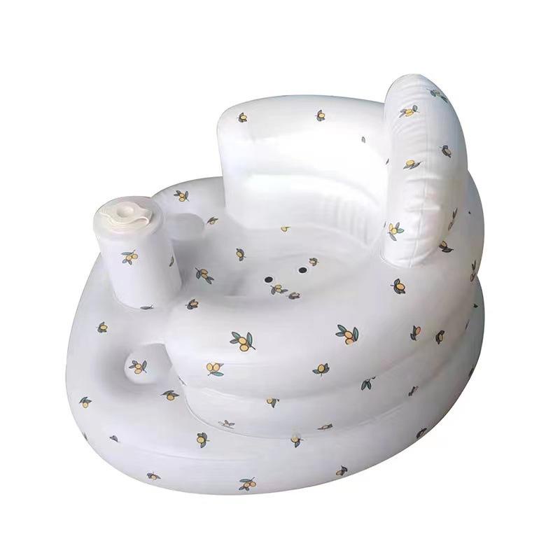 Baby Inflatable Chair Portable PVC Air Pump Sit Learning Sofa Training ...