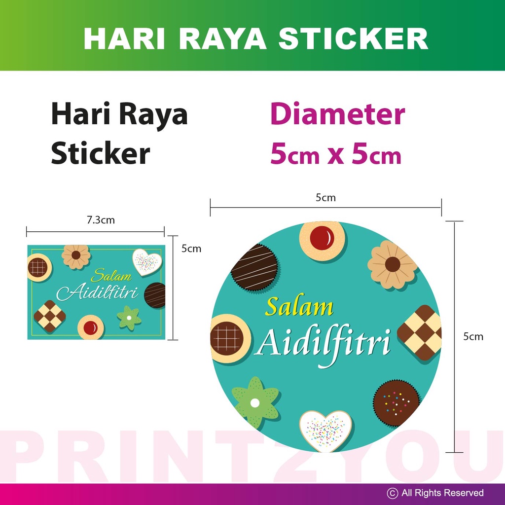 Hari Raya Stickers, Mirrorkote Sticker | Shopee Malaysia