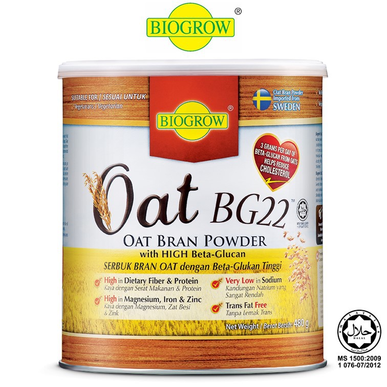 Biogrow Oat BG22 Oat Bran Powder (480g) Shopee Malaysia