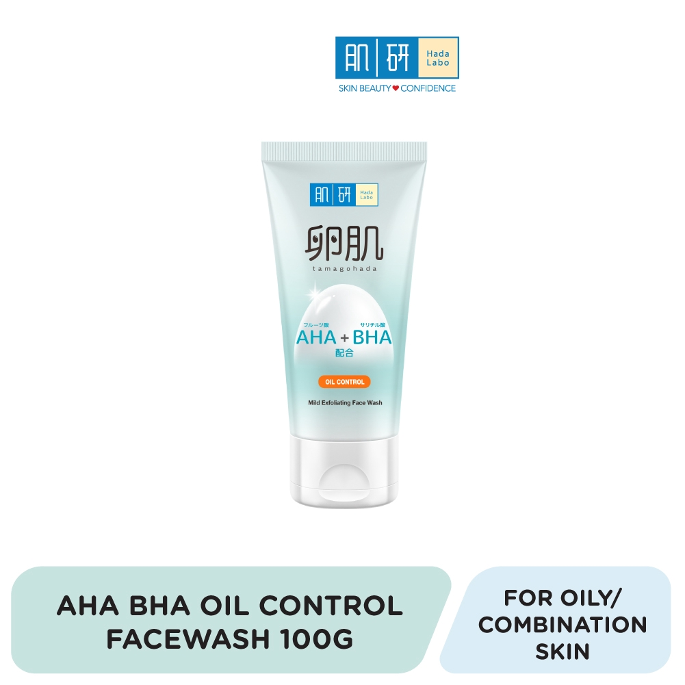 Hada Labo AHA/BHA Face Wash - Oil Control (100g)