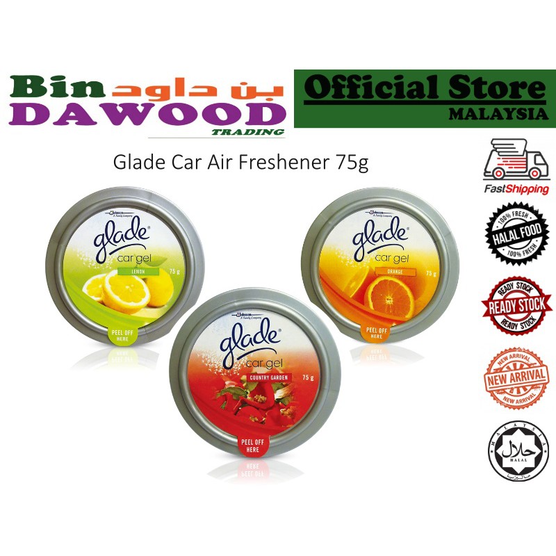 Glade Car Gel 75g Air Freshner Car Pewangi Kereta Jimat Murah Tahan