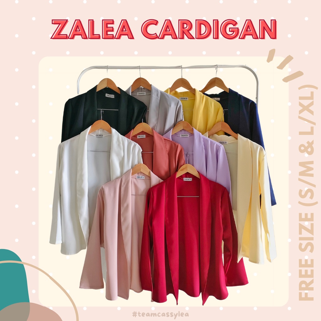 [ZALEA CARDIGAN - NORMAL SIZE] : Women Long Sleeve Coat Cardigan Blazer Premium Cassylea.co