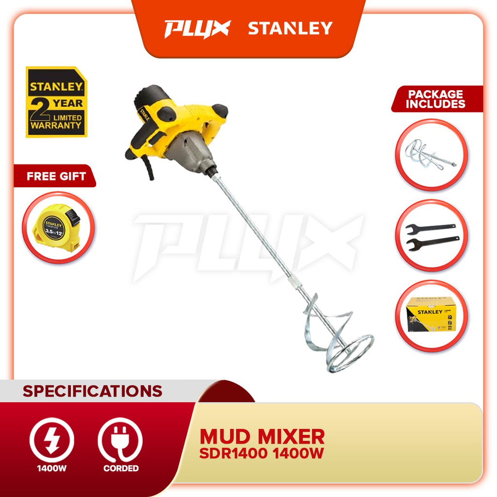 STANLEY SDR1400XD 1400 W Heavy Duty Mud Mixer (SDR1400) Shopee Malaysia