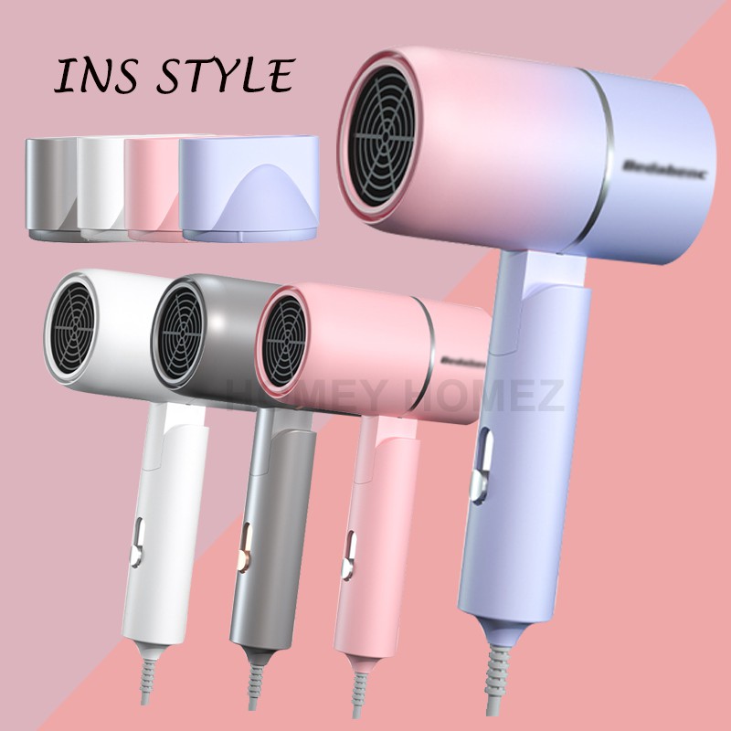 Hair Dryer  Salon Hair Dryer Hot Cold Wind Blue Light Negative Ionic Blower Dry Electric Hair Dryer Pengerin