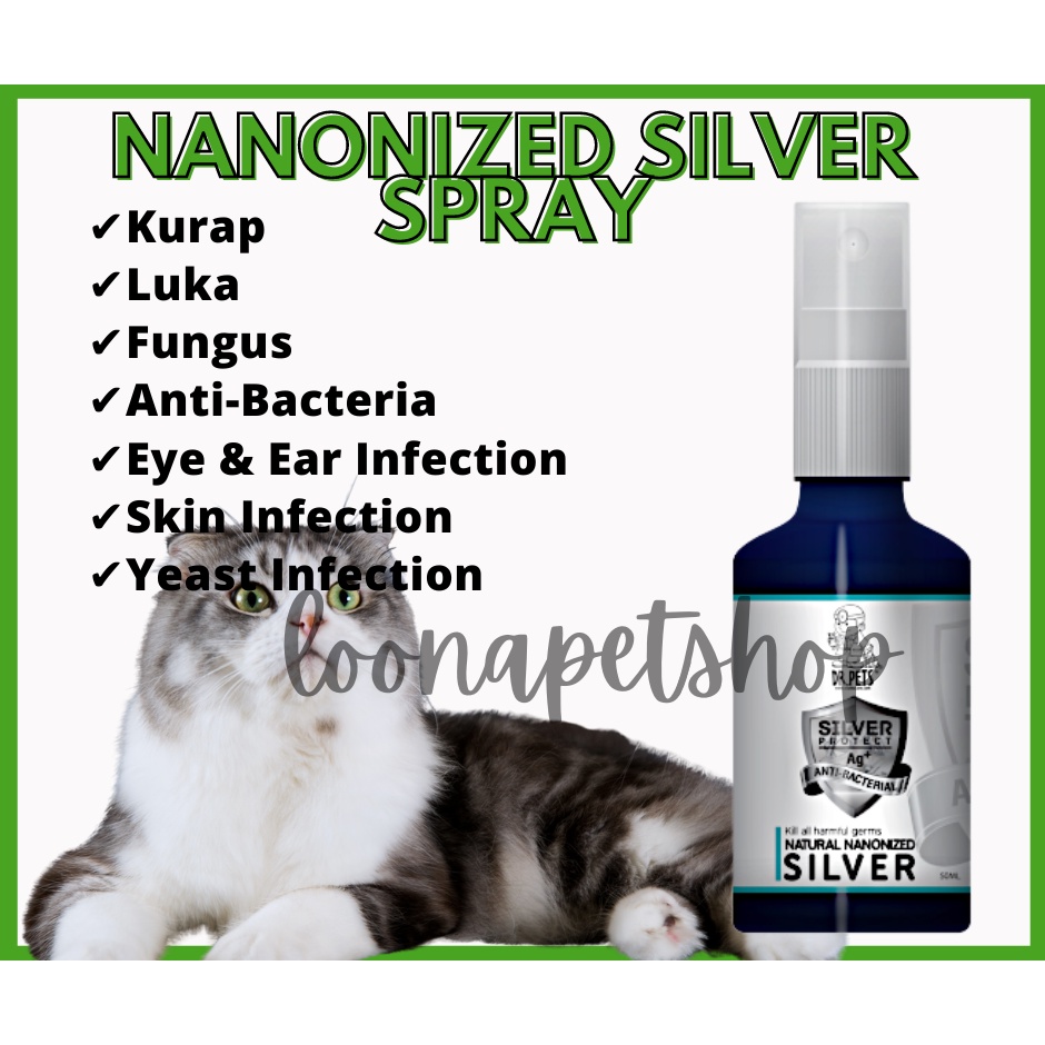 Ubat Fungus Kucing Luka Kucing Cat Spray Kurap Cat Spray Fungus Killer