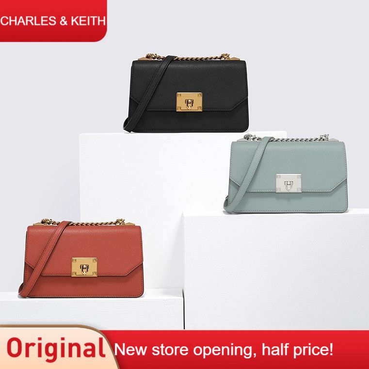 charles and keith front flap crossbody bag