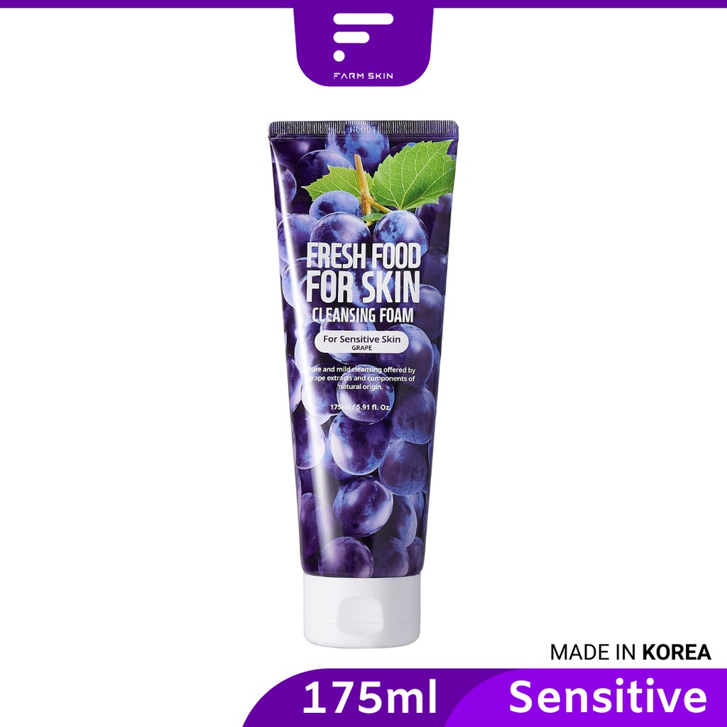 Farmskin Superfood Grape Facial Cleansing Foam Sensitive Skin (175ml)