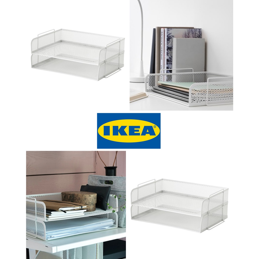 READY STOCK IKEA DRONJONS LETTER TRAY WHITE FILE DOCUMENT TRAY