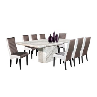 Luxury Design Marble Dining Table Set, Marble Dining Table And 8 Chairs Set