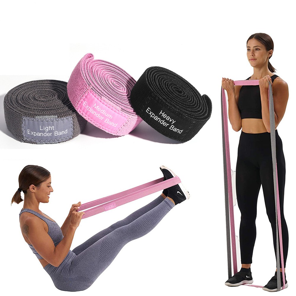 Resistance Loop Bands Set Strength Fitness Gym Exercise Yoga Workout Pull up 