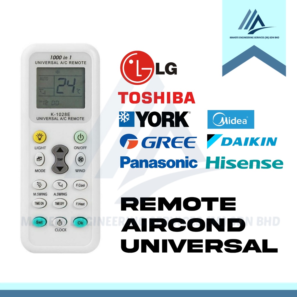 (KEMAMAN) UNIVERSAL AIRCOND REMOTE CONTROL Shopee Malaysia