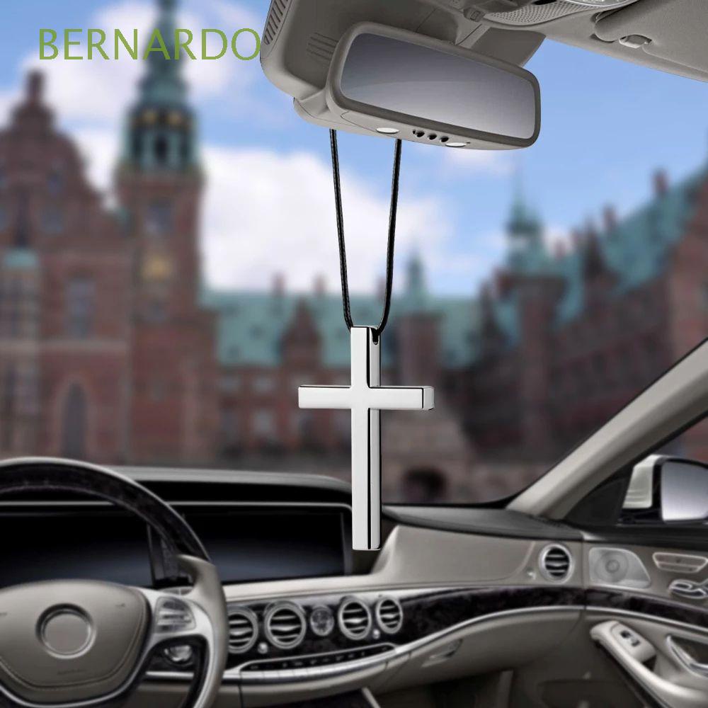 BERNARDO Gifts Metal Cross Interior Accessories Car Pendant Jesus Christian Car Styling Accessories Hanging Pendant Ornament Fashion Rearview Mirror Auto Decoration Metal Pendant/Multicolor