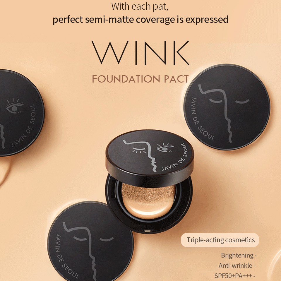 Javin De Seoul Wink Foundation Pact 13.5g | Shopee Malaysia