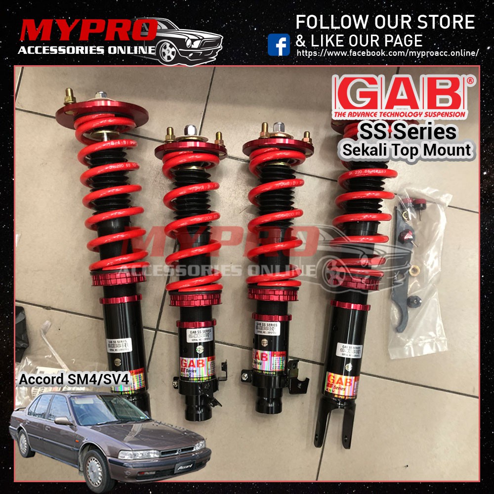 Best Honda Accord Sm4 Sv4 90 97 Gab Ss Series Hi Lo Soft Hard Adjustable Absorber Suspension With Top Mount Shopee Malaysia