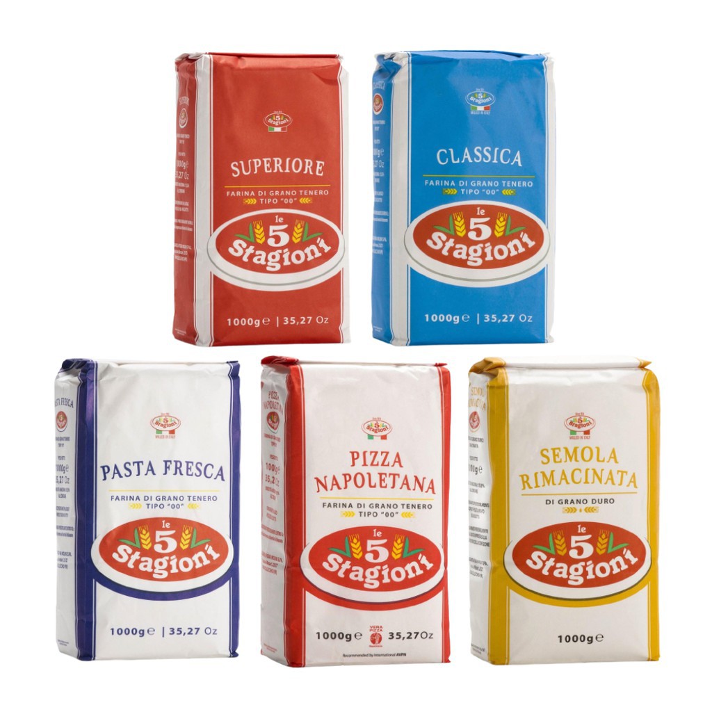 Le 5 Stagioni flour 1kg - Pizza/Classic/Superior/Fresco/Semolina