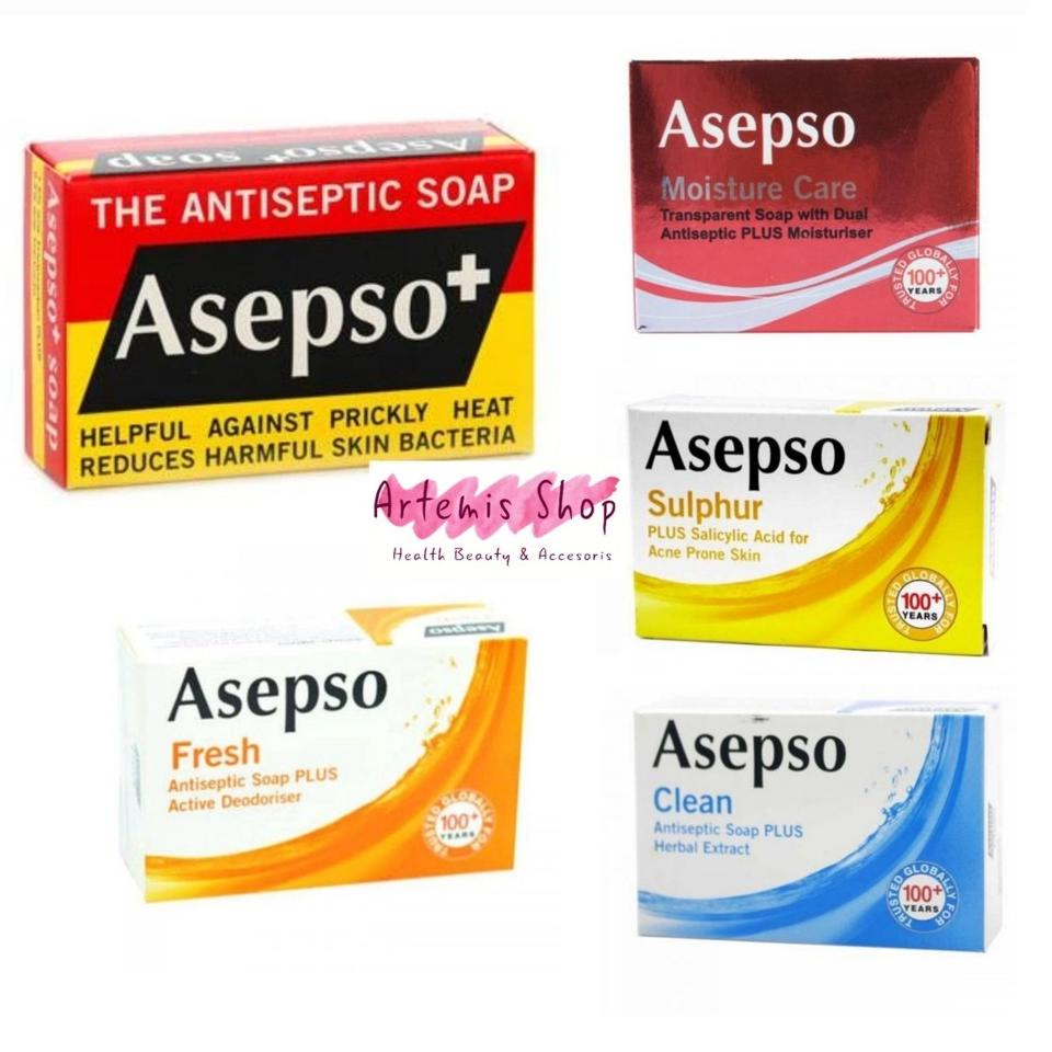 Asepso 80 gr Original Soap Antiseptic Skin Itching FRESH CLEAN