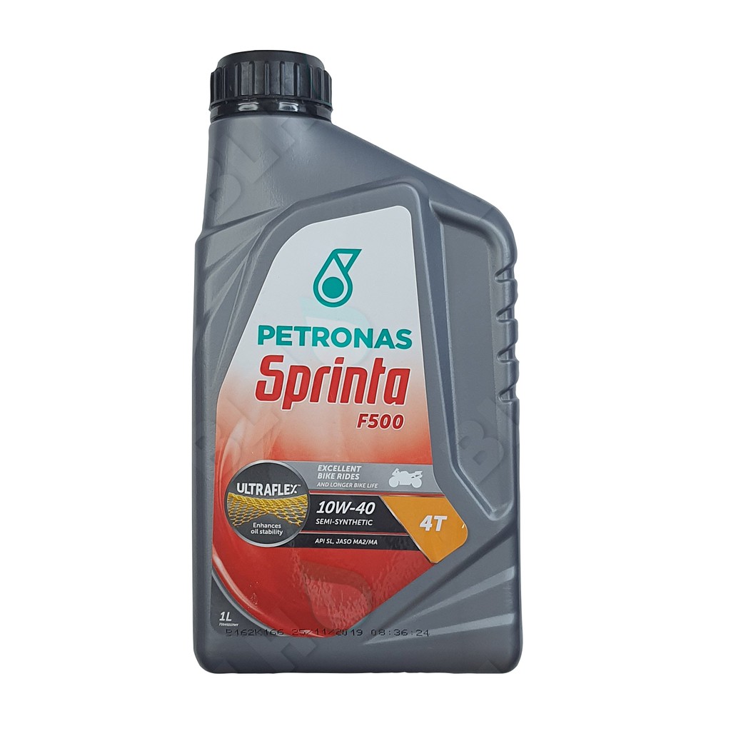 PETRONAS Sprinta 4T F500 10W-40 Semi Synthetic Motorcycle Engine Oil 1L ...