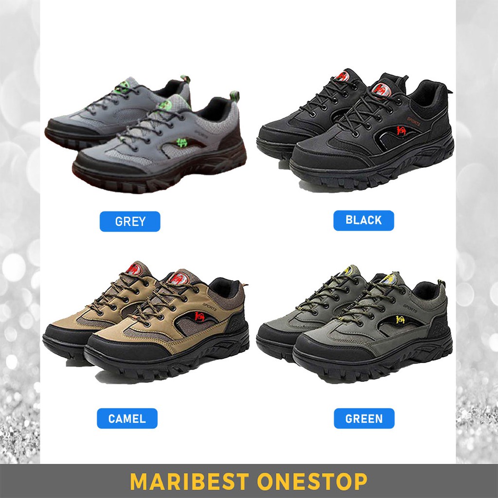 669 SPORT HIKING SHOES BLACK CAMEL GREEN GREY OUTDOOR WEAR RESISTANT NON-SLIP WATER PROOF BREATHABLE TREKKING CLIMBING