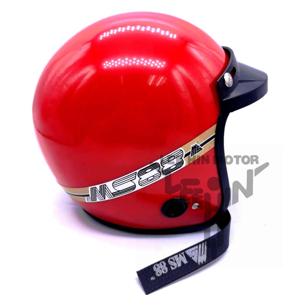 TULISAN MERAH TALI 200% Original MS88 Helmet MS88 Topi MS Apollo 