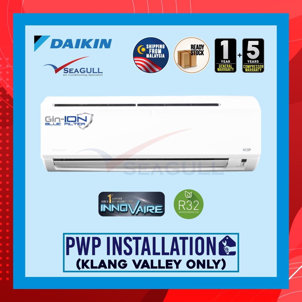 Wi Fi Gin Ion Daikin R P Series Wall Mounted Non Inverter Hp Hp Ftv P Ftv P