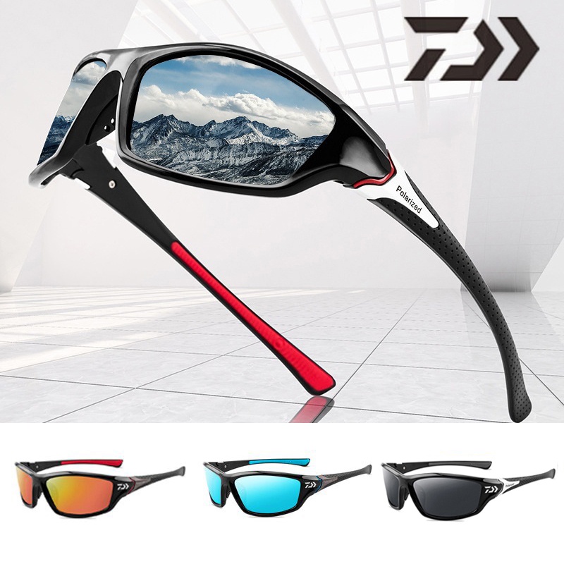 DAIWA Polarized Sports Sunglasses UV400 Protection Unbreakable Frame suit for Driving/Fishing/Cycling/Running