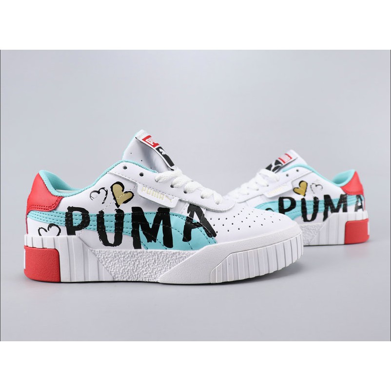 puma shoes with gold buckle