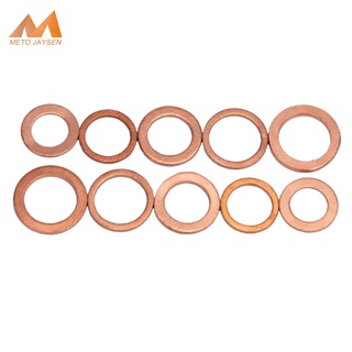 M48 Brass Flat Washer Copper Crush Washers Gasket Seal Ring M5 