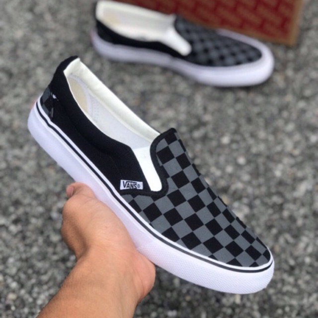 vans checkerboard dark