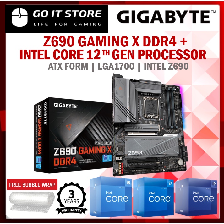 [combo Deal] Gigabyte Z690 Gaming X Ddr4 Lga1700 Atx Motherboard